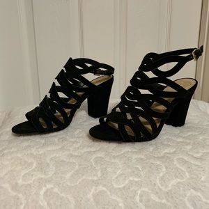 VINCE CAMUTO Black Suede heeled sandals